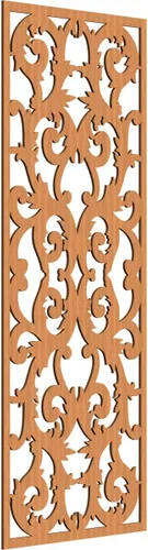 Miniatura 192 de Meadville Paneles decorativos de pared de madera con calado, 9 3/8 pulgadas de ancho x 24 3/8 pulgadas de alto x 1/4 de alto, aliso