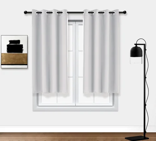 Miniatura 123 de PI Cortinas opacas para dormitorio, tratamiento de ventana con aislamiento térmico de anillo superior, cortinas oscurecedoras de habitación