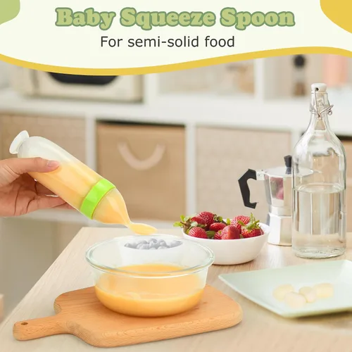 Miniatura 6 de Alimentador de frutas y moldes para paletas de leche materna para bebés, recipientes de almacenamiento de bandeja de congelación de alimentos