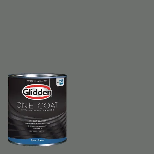 Miniatura 96 de Glidden Pintura Interior + Imprimación: Gris/Plata Antigua, Una Capa, Satinado, 1 Galón