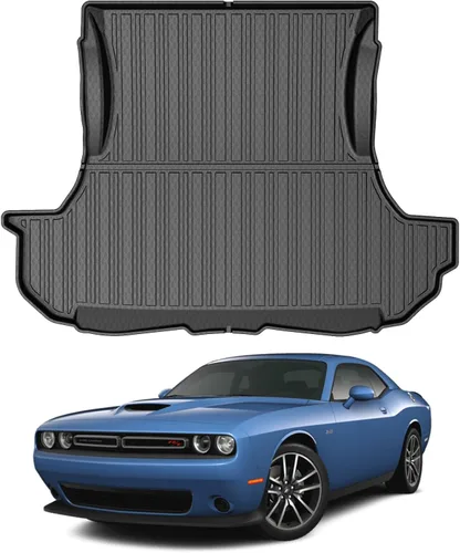 Mixsuper Liner Forro de carga para Dodge Challenger 2014-2023, solo se adapta a modelos sin subwoofer, alfombrilla de carga para todo tipo de clima