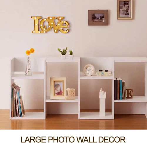 Miniatura 4 de Letrero de amor con luz grande, 16 x 7 pulgadas, para boda, carpa, mesa de boda, decoración romántica y artística de pared para sala de estar