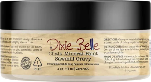 Miniatura 158 de Dixie Belle Paint Company - Pintura con acabado de tiza para muebles, color negro (Caviar), 1 galón, 128 fl oz, pintura mineral color rosa intenso
