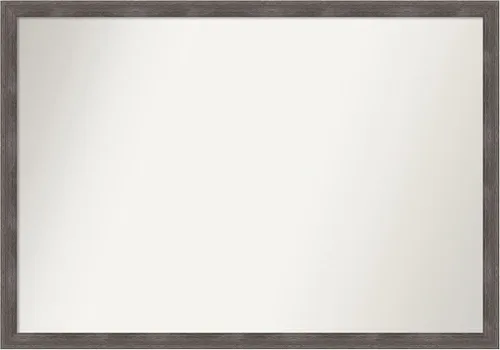 Miniatura 183 de Amanti Art Espejo personalizado, espejo de baño gris plomo a rayas, espejo de pared o espejo de tocador de baño sobre el fregadero