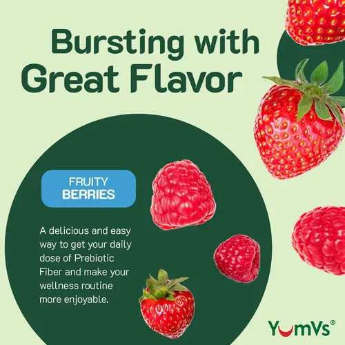 Miniatura 3 de YumVs - Gomitas de fibra sin azúcar para adultos, suplemento de fibra prebiótica de 0.11 onzas para la salud intestinal y digestiva, aptas