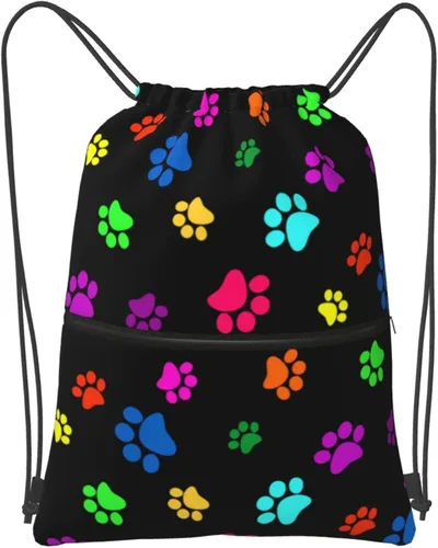 Famame Mochila con cordón para gimnasio, compras, playa, deporte, yoga, Multicolor 11, Tamaño único