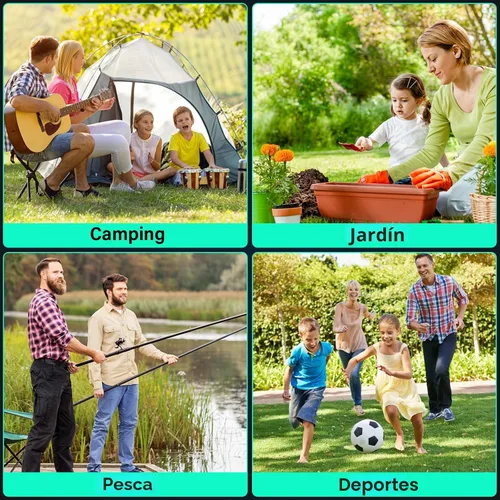 Miniatura 7 de Carro plegable con ruedas: Carro plegable de alta resistencia de 163 kg, Carro plegable portátil todo terreno para compras de comestibles, Camping