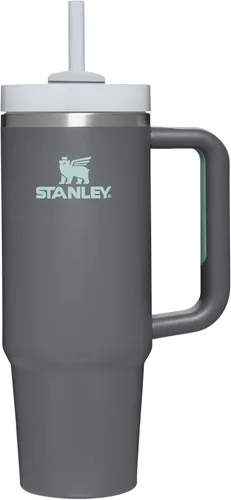 STANLEY Quencher H2.0 FlowState - Vaso térmico de acero inoxidable con aislamiento al vacío, vaso con tapa y pajita para agua, té o café helado,