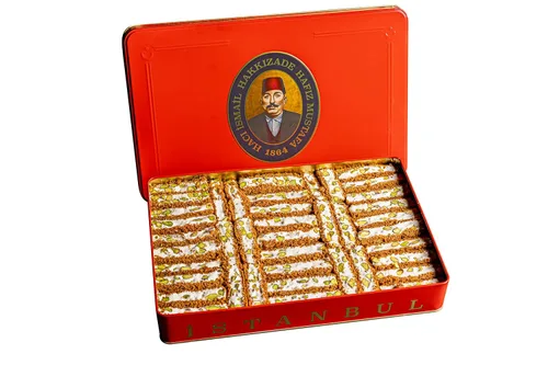 Miniatura 46 de Hafiz Mustafa 1864 Istanbul Baklava - Caja de pastelería - Bocadillos de postre de Baklava horneados hechos de hojas de masa filo fresca, pistacho