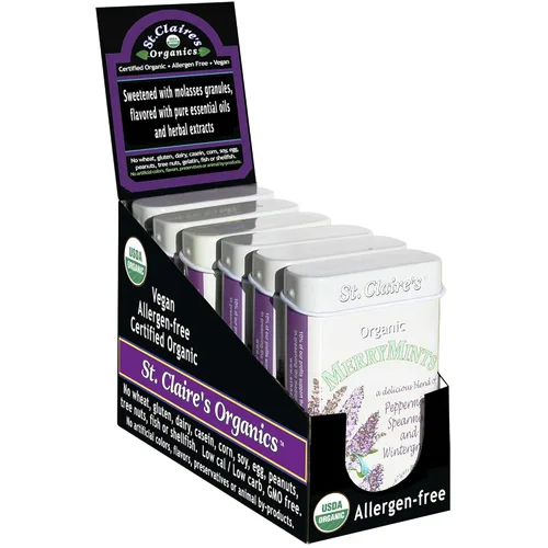 Miniatura 19 de Pastillas Herbales Orgánicas de St. Claire, (Jengibre, lata de 1.5 onzas, paquete de 3) Sin gluten, veganas, sin OMG, a base de plantas, sin