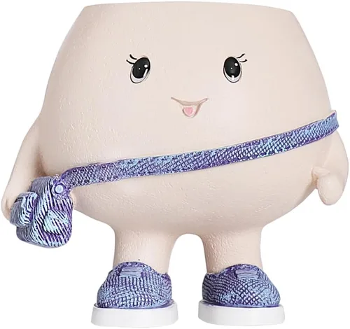 Miniatura 2 de Smily Face Maceta con bonita bolsa de resina para cadena de perlas, macetas únicas para suculentas con agujero de drenaje para plantas