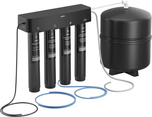 Miniatura 12 de Moen Filtro avanzado de reemplazo de la etapa 3 de la etapa 3 del sistema de filtración de agua de la ósmosis inversa de 4 etapas debajo