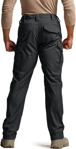 Miniatura 77 de CQR – Pantalones tácticos elásticos tipo cargo para hombre, resistentes al agua, de tela ripstop (antidesgarros), ligeros, ideales para uso diario