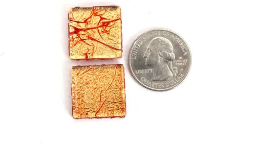 Miniatura 3 de Azulejo de mosaico de lámina de 3/4 de pulgada (0.787 in), 1 libra (bolsa de 16 onzas) (1 libra, naranja)