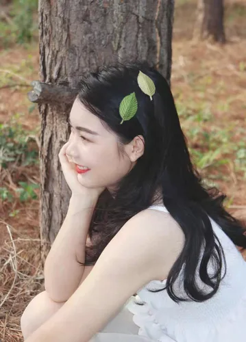 Miniatura 2 de 6 pinzas para el cabello bordadas hechas a mano con hojas verdes, estilo vintage con diseño de hojas y plantas, accesorios para la cabeza