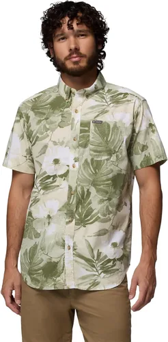Miniatura 37 de Columbia - Camisa de manga corta para hombre Rapid Rivers con estampado, con cómodo elástico Colegial Navy Outback
