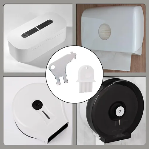 Miniatura 6 de Llave dispensadora de toallas de papel, paquete de 10 llaves dispensadoras de papel higiénico para gofres universales San Jamar Commercial Georgia
