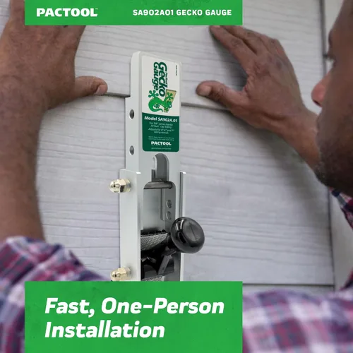 Miniatura 5 de PacTool SA902A01 Artisan Gecko Gauge Kit de Montaje para Revestimiento – Para uso con revestimiento de fibrocemento de 5/8 pulgadas, serie HZ5