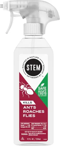 Miniatura 13 de STEM Mata hormigas, cucarachas y moscas: aerosol para insectos de ingredientes activos a base de plantas, insecticida botánico
