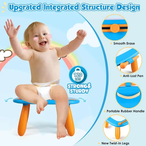 Miniatura 5 de Smasiagon Juguetes para niñas y niños, pizarra de dibujo magnética para niños pequeños, pizarra de garabatos de aprendizaje temprano para escribir