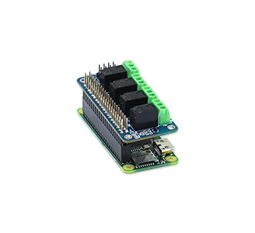 Miniatura 4 de Relé 4 Zero 3V 4 Channel Relay Shield para Raspberry Pi, Relé HAT Expansión Relay Board para Raspberry Pi 4B/3B+/3B/2B/B+/A+/Zero y Zero W Módulo