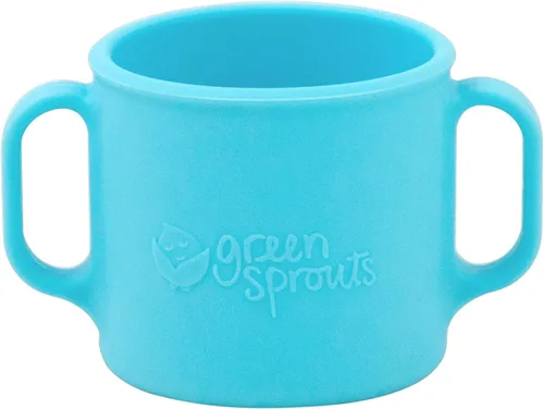 green sprouts Taza de aprendizaje | La silicona ayuda a evitar productos químicos nocivos | Ayuda al niño a desarrollar habilidades independientes