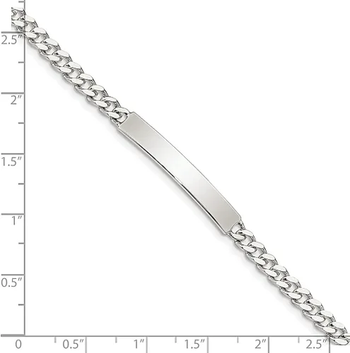 Miniatura 3 de 925 Sterling Silver Engraveable Curb Link Id Bracelet Fine Jewelry For Women Gifts For Her