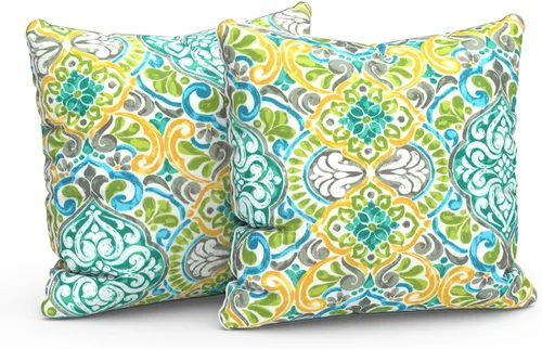 Miniatura 40 de LVTXIII Juego de 2 almohadas lumbares para patio, 12 x 20 pulgadas, resistentes a la decoloración, para exteriores con interiores, cojines lumbares