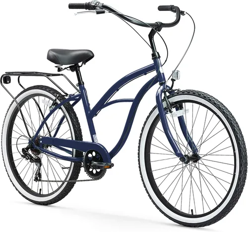 Miniatura 18 de sixthreezero Around The Block - Bicicleta de playa para mujer Azul verde azulado con asiento negro/puños