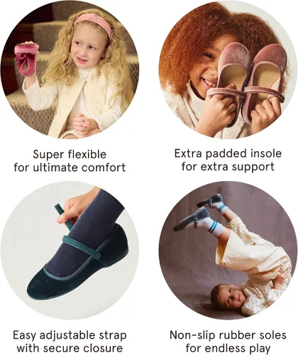 Miniatura 6 de Childrenchic Zapatos Mary Jane para niñas Zapatos de vestir clásicos y cómodos para niñas pequeñas y niños Zapatos planos perfectos