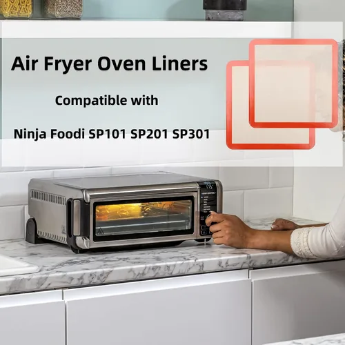 Miniatura 5 de Tapetes de silicona cuadrados para molde de pastel de 30 cm/molde de cheesecake de 30x30 cm/horno tostador/Air Fryer XL, tapete cuadrado de silicona