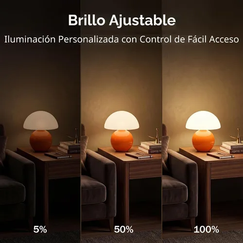 Miniatura 7 de Dawnwake Lámpara de Mesa con Forma de Hongo para Dormitorio, Lámparas Pequeñas de Escritorio para Mesita de Noche para Mesas de Noche de Sala