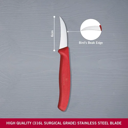 Miniatura 3 de Victorinox VIC-6.7501 Swiss Classic Paring Hoja de punta de lanza de 2½" de ancho en el mango rojo