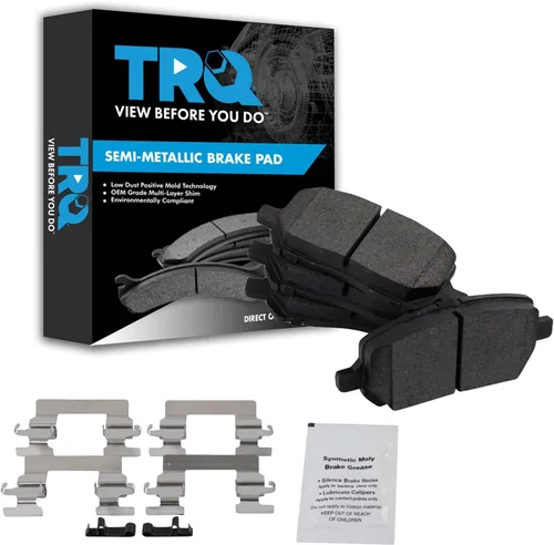 Miniatura 51 de TRQ Pastillas de freno delanteras semi metálicas compatibles con Ford Expedition 2018-2021 F-150 2018-2020 Lincoln Navigator 2018-2022