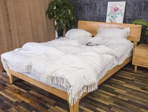 Miniatura 29 de Edredón hippie puro con borlas para dormitorio, manta bohemia con flecos indios, funda de edredón de algodón para mujer con fundas de almohada