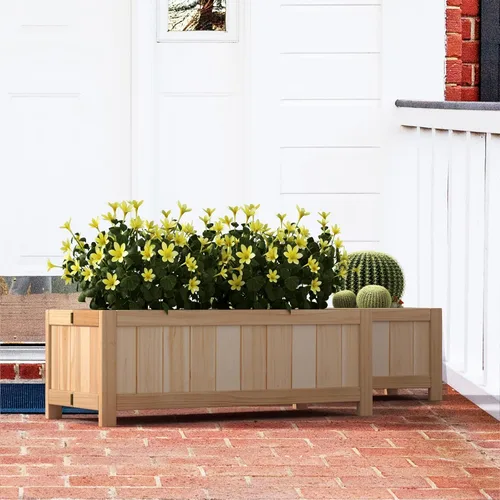 Miniatura 2 de Giantex Cama de jardín elevada plegable, jardinera plegable para flores y vegetales, caja de plantación para patio, césped, jardín, patio trasero