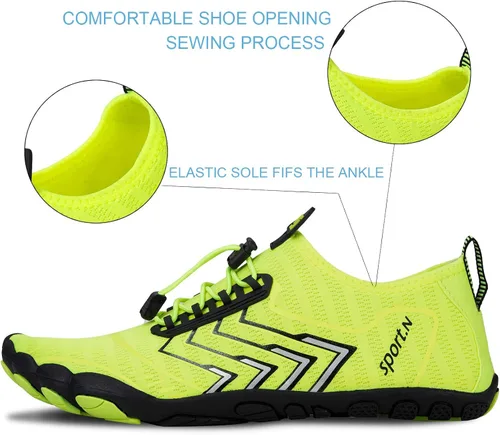 Miniatura 3 de Zapatos de agua para hombre, de secado rápido, calcetines para agua, para exteriores, zapatos deportivos para kayak, lancha, senderismo, surf