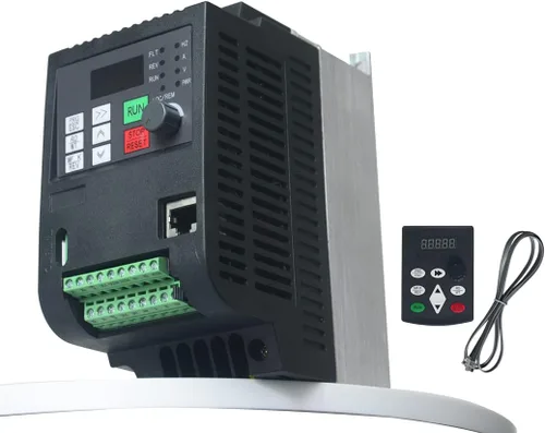 Unidad de frecuencia variable VFD, 220V/0.75KW/1.5KW/2.2KW/4KW/5.5KW/7.5KW VFD Convertidor de frecuencia con freno para motor de husillo Regulación