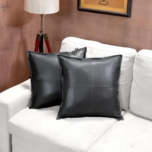 Miniatura 59 de Funda de almohada de piel de cordero – Funda de cojín para sofá, fundas decorativas para sala de estar o dormitorio de 20 x 20 pulgadas – Caja