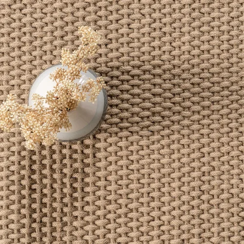 Miniatura 7 de nuLOOM Jada - Alfombra casual de yute con borlas, 5 x 8 pies, natural