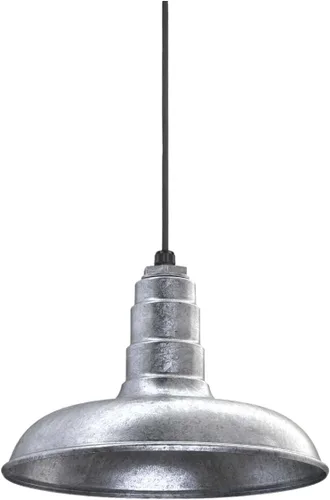 Miniatura 74 de Steel Lighting Co. Malibu - Lámpara colgante Montaje en techo Domo de 14 pulgadas vástago de 12 pulgadas Estilo de granja de acero Rojo