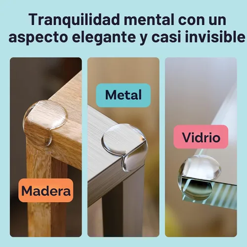 Miniatura 3 de Protector de esquinas para bebés, protector de esquinas de muebles y topes de seguridad para bordes, amortiguadores a prueba de bebés para cubrir