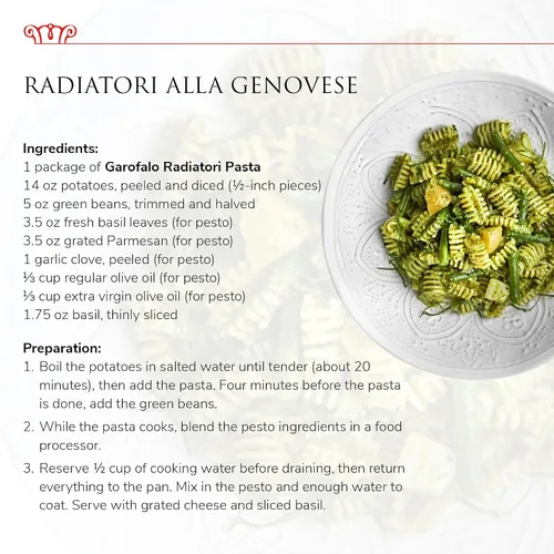 Miniatura 8 de Garofalo - Pasta premium de sémola de trigo duro Radiatori hecha en Italia, estirada en bronce, Al-Dente, pasta de un ingrediente (paquete de 4)