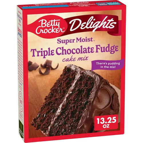 Miniatura 31 de Betty Crocker Delights Mezcla de pastel de chocolate alemán súper húmedo, 13.25 onzas (paquete de 12)