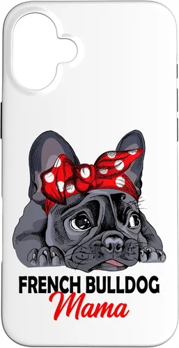 Miniatura 23 de iPhone 13 Pro Max Frenchie Mama Lindo Bulldog Francés Perro Mamá Divertido Estuche de Regalo para Mujer