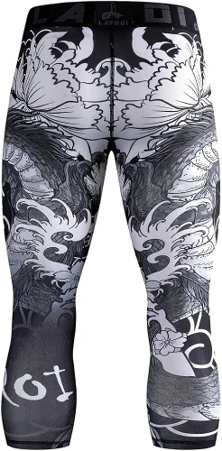 Miniatura 6 de LAFROI Leggings de compresión 34 para hombre con Pcoketsin bolsillo-YSK10