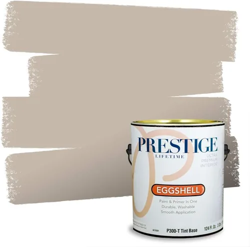 Miniatura 62 de PRESTIGE Paints - Pintura interior e imprimación en uno, 1 galón, cáscara de huevo, pimienta envejecida
