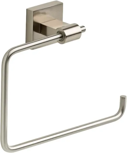 Miniatura 9 de Franklin Brass Maxted Portatollas de Mano (Paquete de 1) Negro Mate Estantes para Toallas para Pared de Baño Soporte de Anillo Cuadrado para Toallas