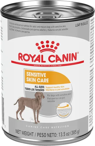 Royal Canin Canine Care Nutrition - Alimento para perros adultos con salsa para el cuidado de la piel sensible, 13.5 onzas (paquete de 12)