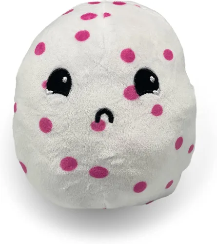 Miniatura 5 de Peluche reversible de ajolote a huevo, feliz y triste, muestra tu estado de ánimo, peluche para aliviar el estrés de 8 pulgadas